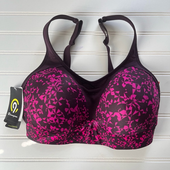 C9 by Champion Other - C9 By Champions Pink Purple Sports Bra Duo Dry Convertible Straps Size 36D